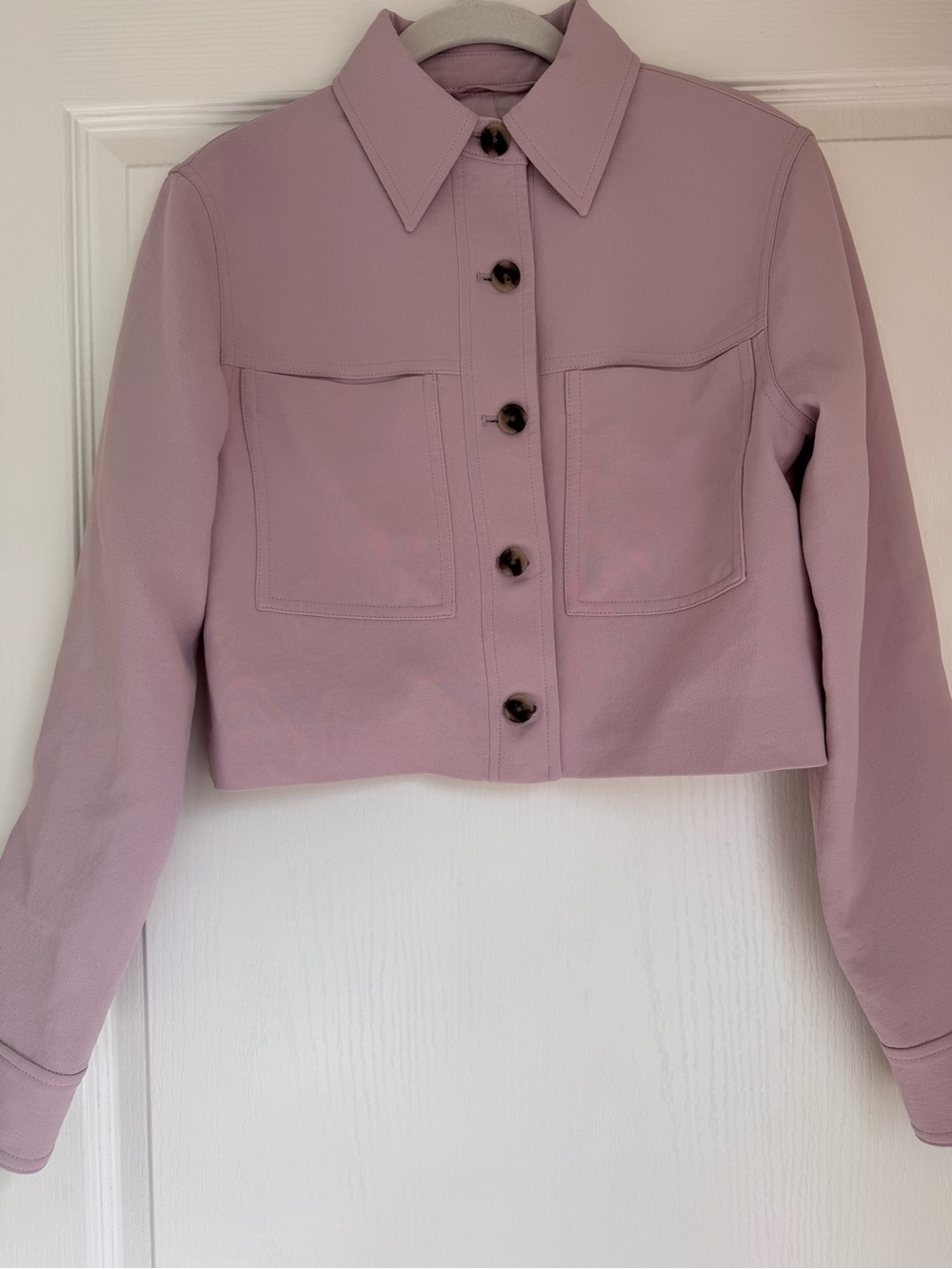 Aritzia Wilfred Little Cropped Jacket - Crepette in Lavender